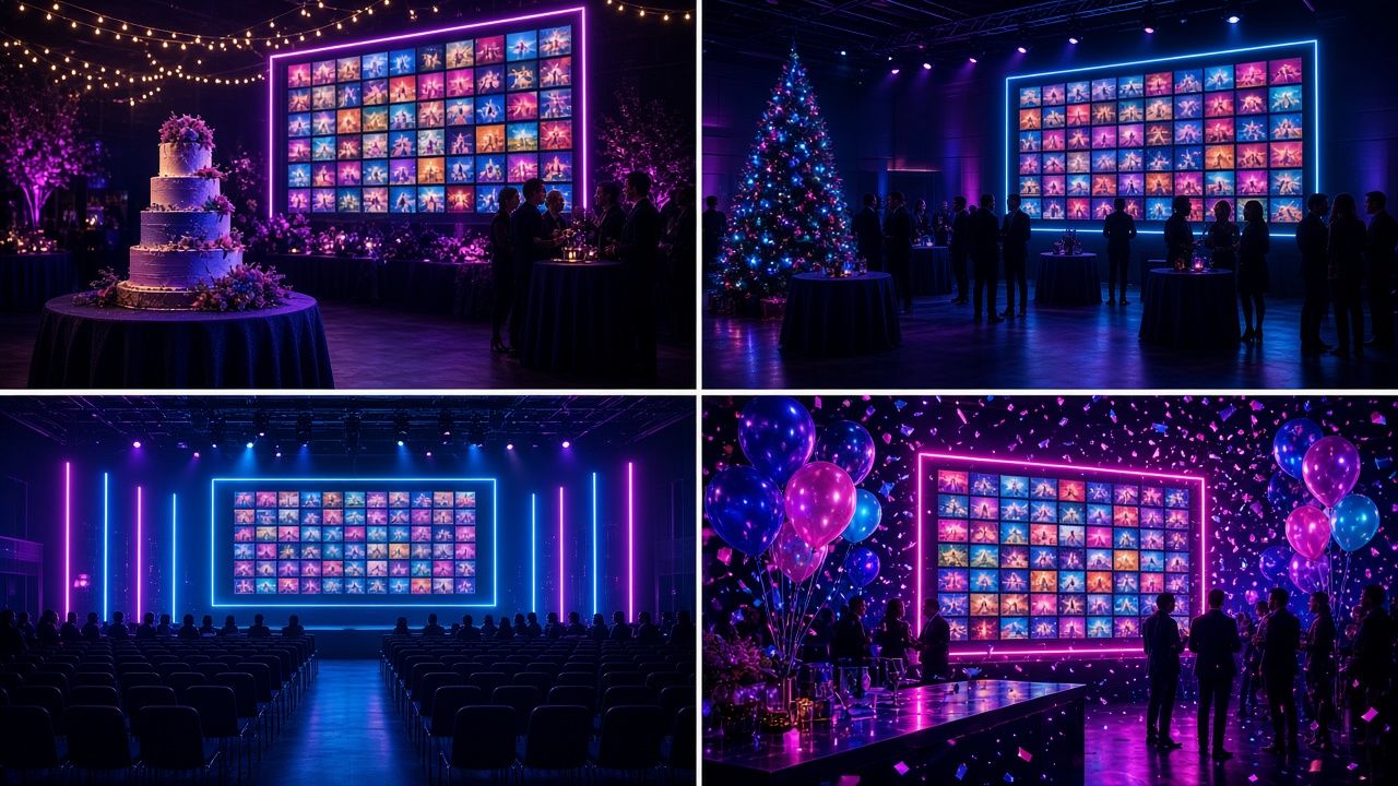 Live post walls at a wedding, holiday party, conference and launch party